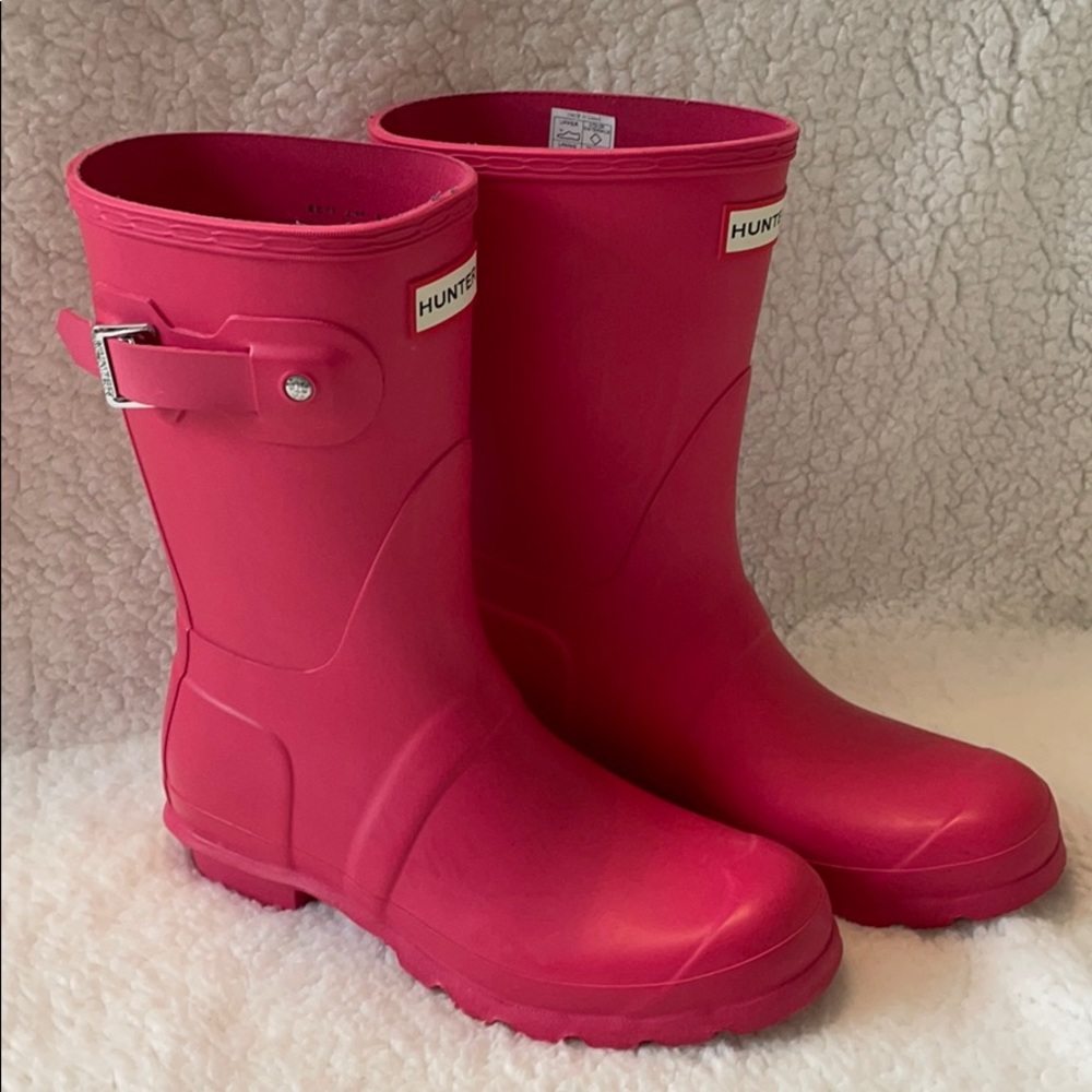 Hunter Original Short boots Bright Pink 7